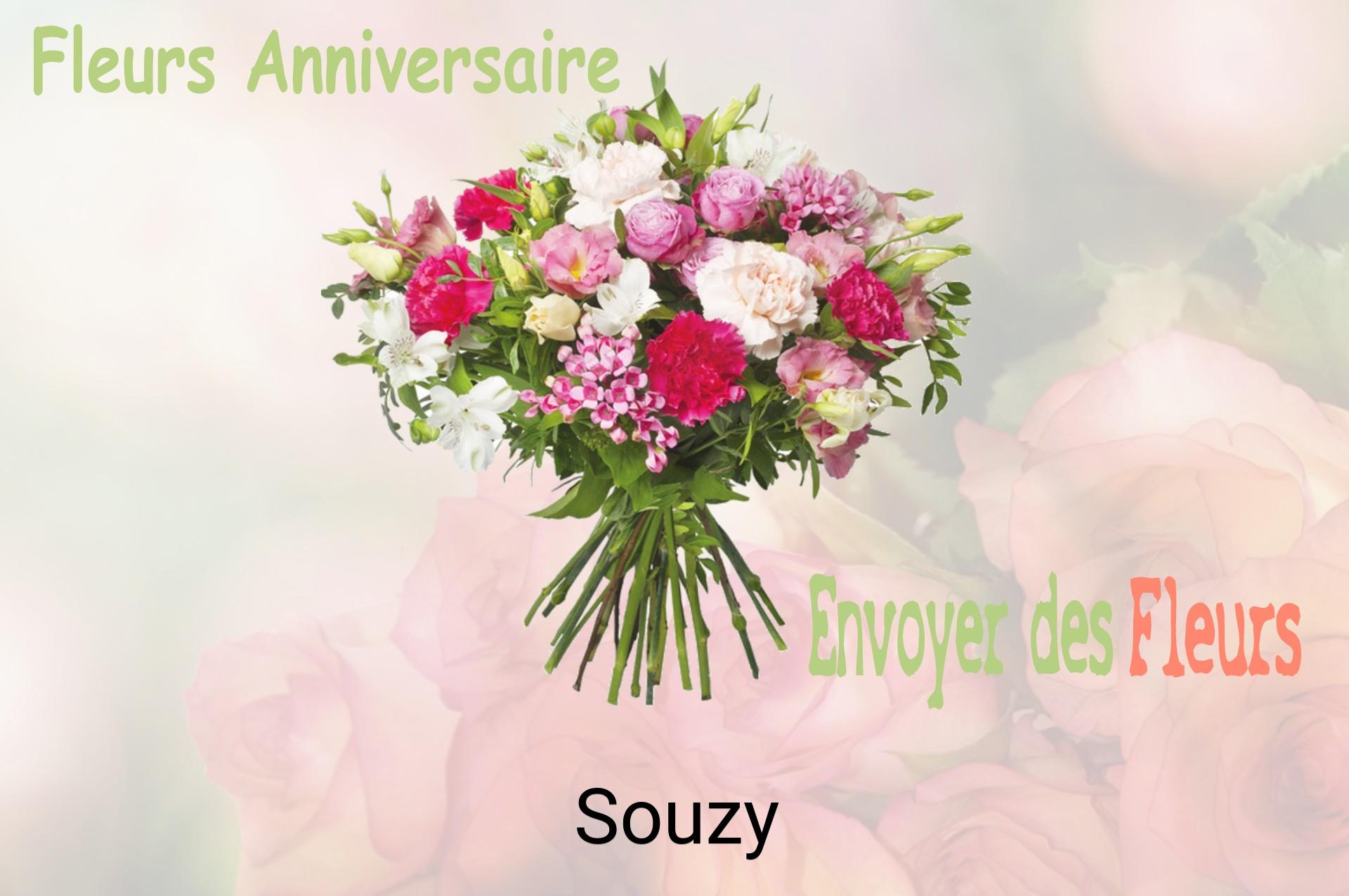 Bouquet de fleurs d’anniversaire livré à Souzy